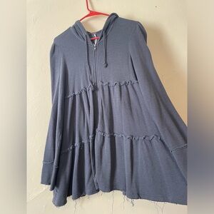 Super cute great condition oversized Free People zip up